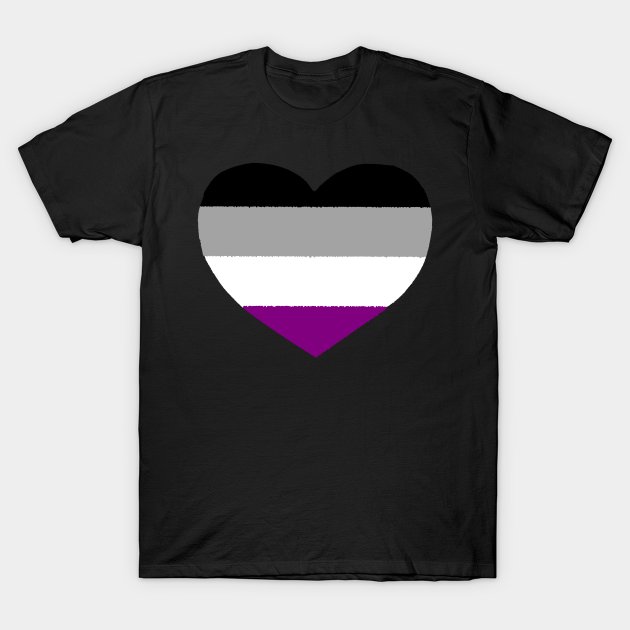 Asexual heart - Asexual - T-Shirt | TeePublic