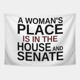 A Woman's Place Is in the House and Senate Tapestry