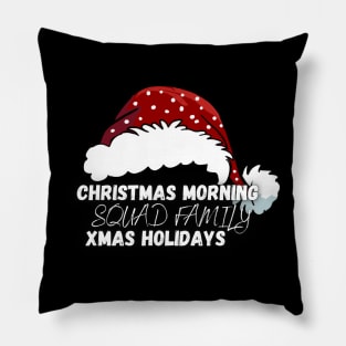 christmas morning squad family xmas holidays Pillow