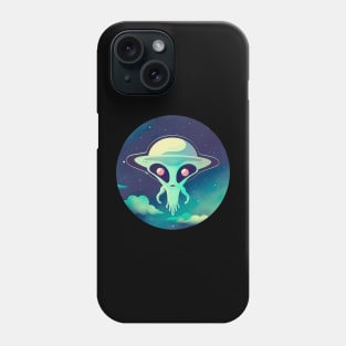 Mystical Alien Adventure - Night Sky Fantasy Art Phone Case