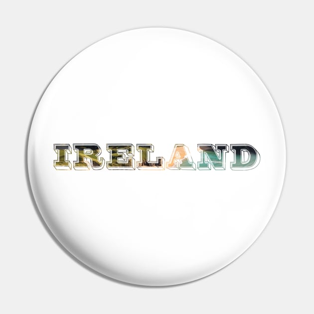 Love Ireland Travel T-shirt Pin by cricky