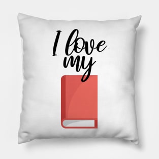 Bookworm I love my book Pillow