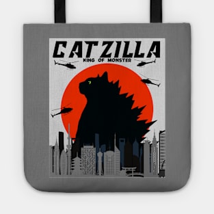 Cat Zilla King Of Monster Tote