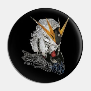 gundam rx-93 lowpoly Pin