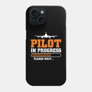 Pilot In Progress Future Pilot Funny Aviation Lover Phone Case