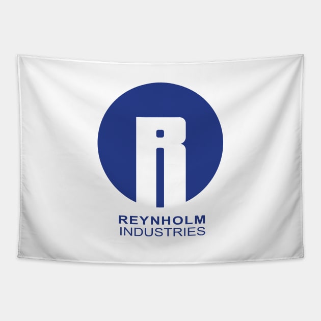 Reynholm Industries Logo (Blue) Tapestry by Expandable Studios