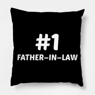 #1 Father-in-Law T Shirt - Number One Father's Day Gift Tee Pillow