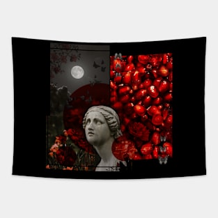 Aesthetics, darkness, gothic, romantic, moon, dark academia Tapestry