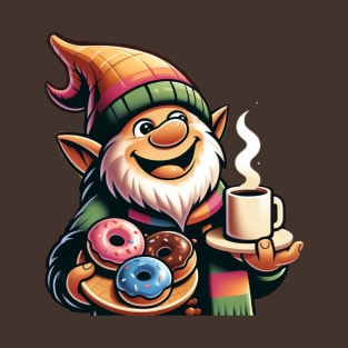 Coffee and Donut Gnome T-Shirt