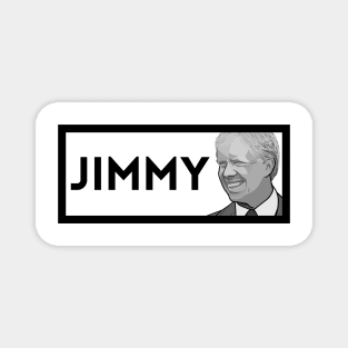 Jimmy: Black & White President Carter Portrait Magnet