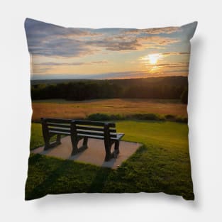 Summer Evening Sunset, August 2019 Pillow