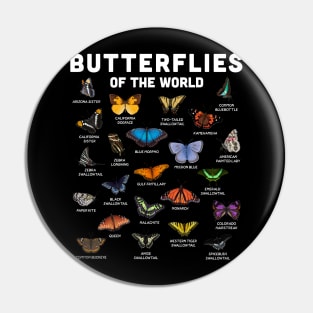 Butterflies of the World Pin