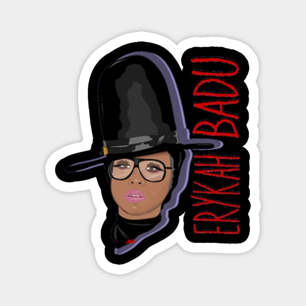 Erykah badu Magnet by shadowNprints