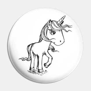 Cute and Fabulous Unicorn Draw Magic Gift Tee Pin