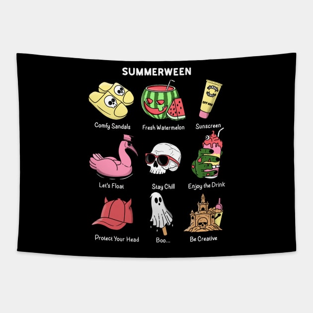 Enjoy Summerween Tapestry by Kimprut