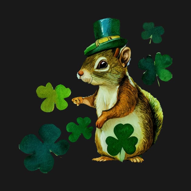 Luck of the Irish, St Patricks Day Squirrel by fistikci