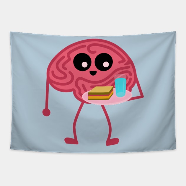 Eat - Happy Brains Tapestry by bananaj