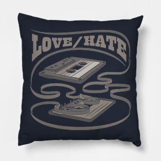 Love/Hate Exposed Cassette Pillow