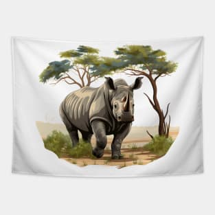 Rhino Love Tapestry