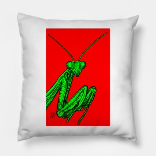 PRAYING MANTIS .4 Pillow