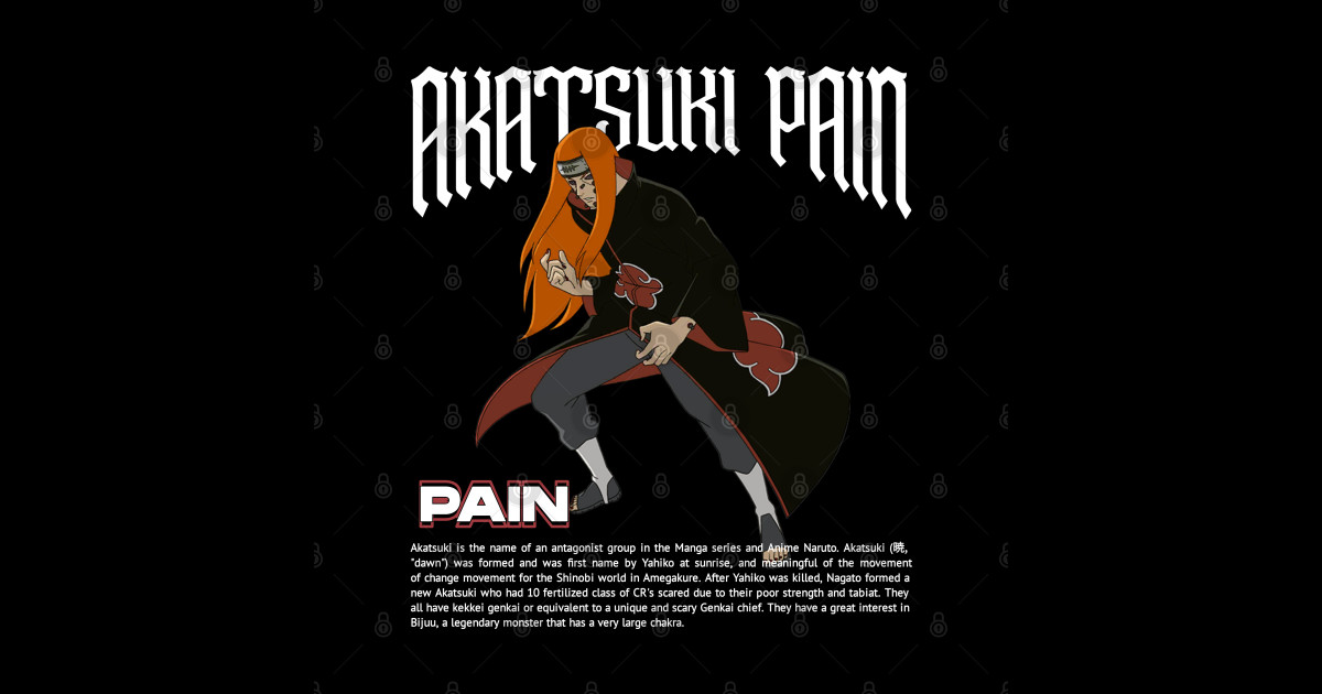 Akatsuki Pain Human Path Pain TShirt TeePublic