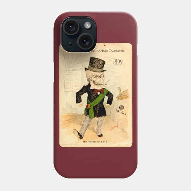 Skeleton Dandy Phone Case by pocketlama