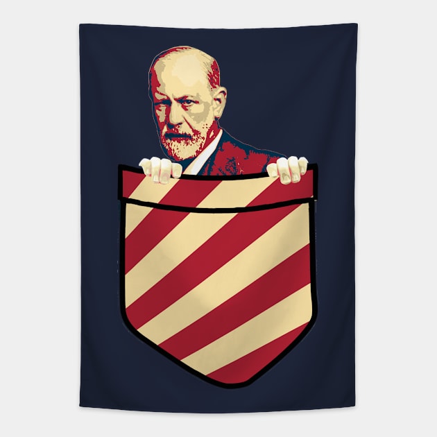 Sigmund Freud In My Pocket Tapestry by Nerd_art