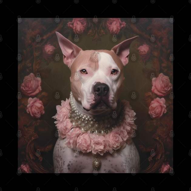 Pit Bull Portrait by Enchanted Reverie