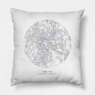 Rome map Pillow