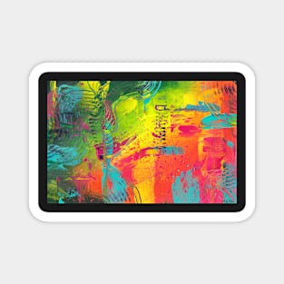 Alternative - colorful abstract painting Magnet