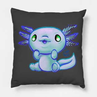 Cutie Axolotl Ocean themed Pillow