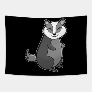 Cute Badger Tapestry