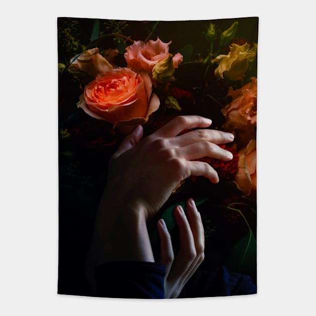 Secrets Behind the Flowers Tapestry by SeamlessOo