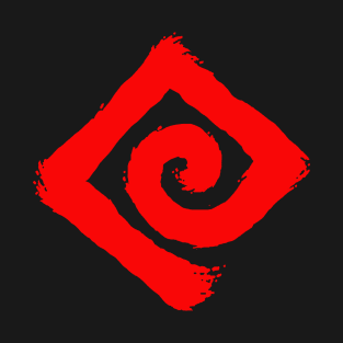 Spiral in a square: red T-Shirt