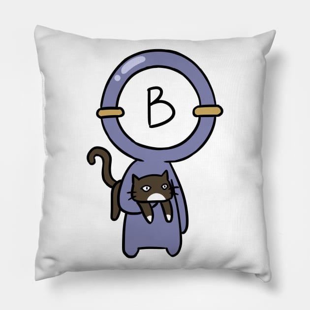 B bloodtype Pillow by Oricca