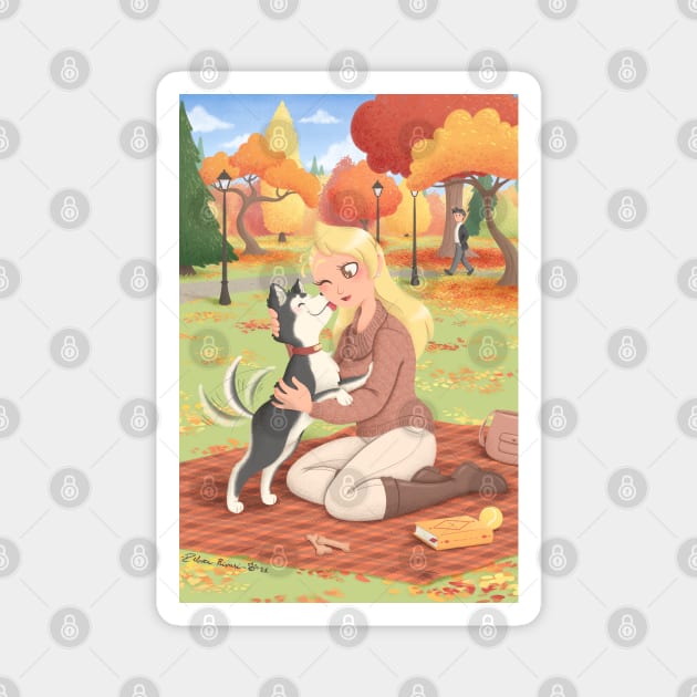 Autumn picnic Magnet by SilveryDreams