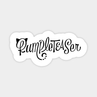 Rumpleteaser Black Text Logo Magnet