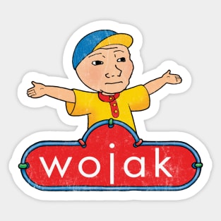 Rainbow Doomer Wojak Meme Sticker Sticker for Sale by Acid Graphics