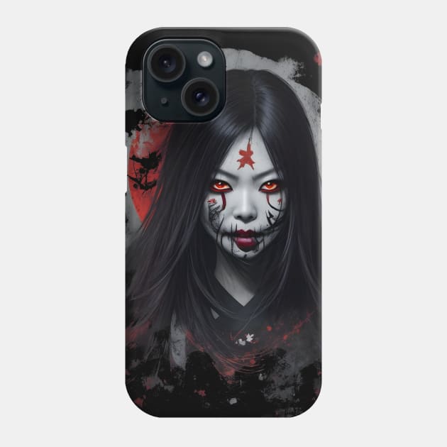 Kuchisake-Onna - Japanese Horror Phone Case by Ravenglow