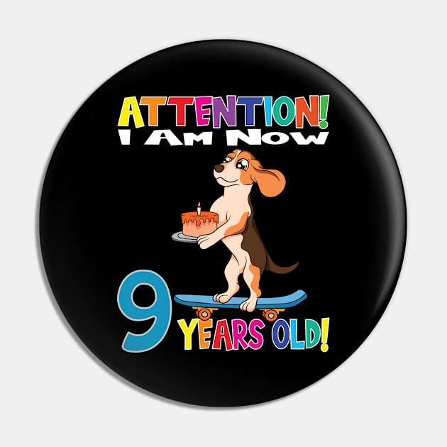 Dog Birthday I Am Now 9 Years Old Pin by MzumO