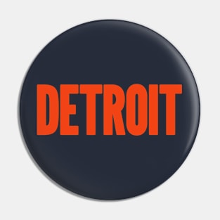 Detroit Orange Mode Pin