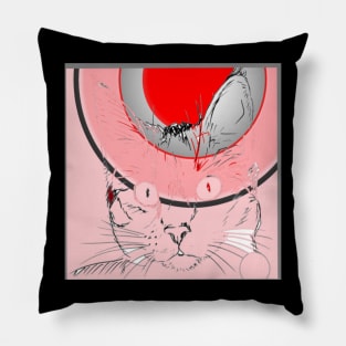 ART PINK CAT Pillow