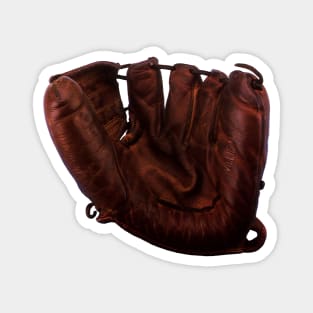 Vintage Leather Baseball Glove Magnet