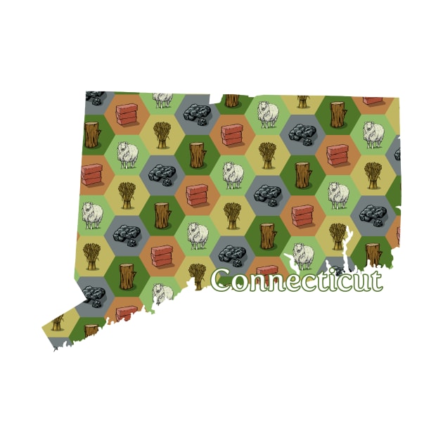 Connecticut State Map Board Games by adamkenney