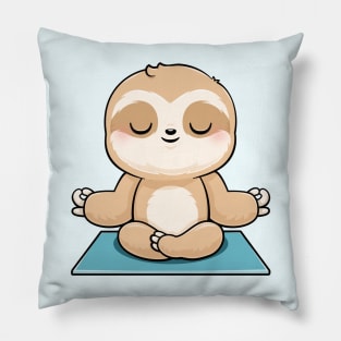 Cute Sloth Meditating Pillow