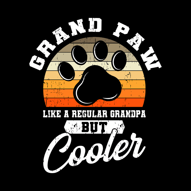 Grand Paw Grandpa Grandpa Cool Gift by Delightful Designs