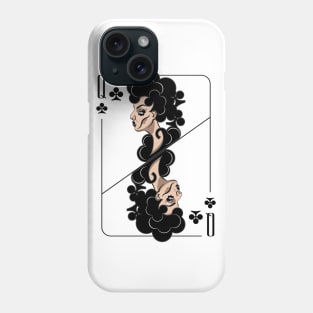 The Queen of clubs Phone Case