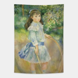 Girl with Hoop by Pierre Renoir Tapestry