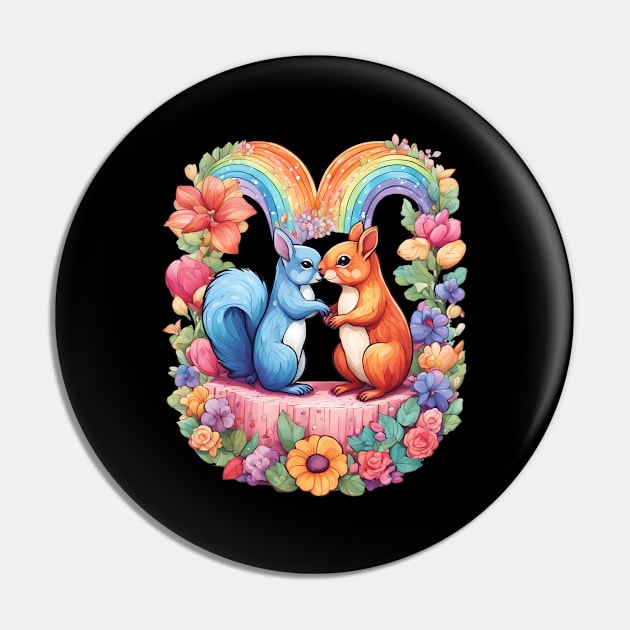 Unconditional Love Squirrel Pin by animegirlnft