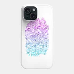 Gradient Doodle Phone Case